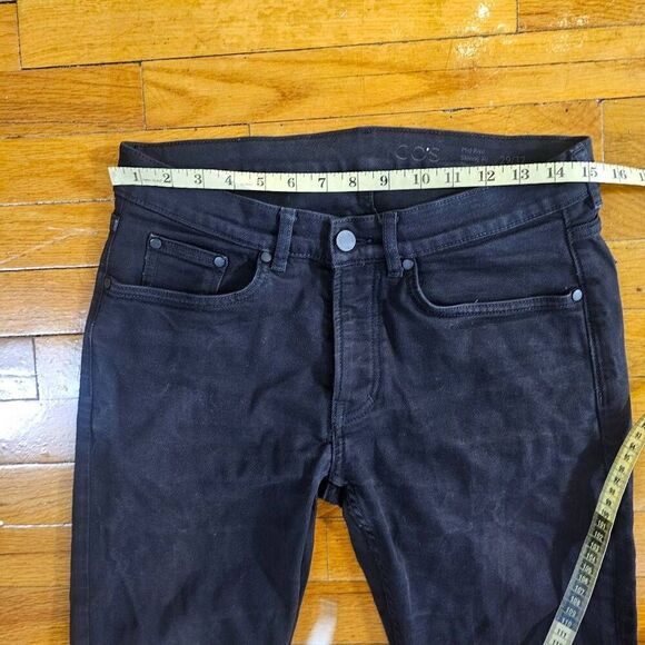 COS Jeans Black Tapered Leg High Rise Skinny Jeans Size 29X32 - Picture 9 of 12